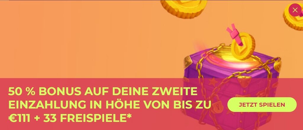 Maneki Casino 50% Bonus nach dem zweiten Deposit
