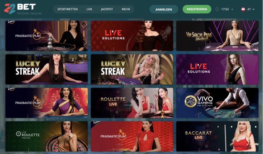 Online Blackjack Casinos um Echtgeld zu spielen