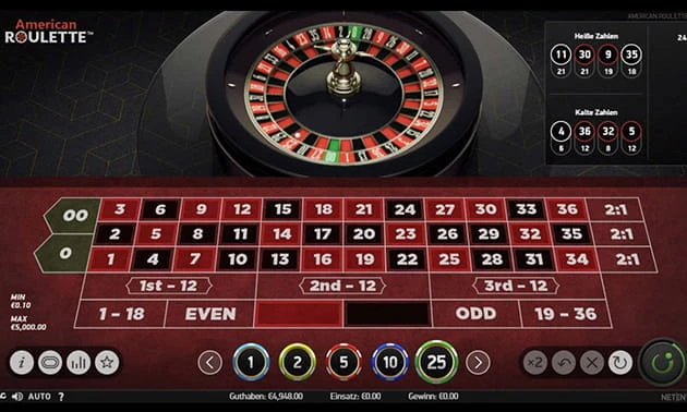 Ein Amerikanisches Roulette