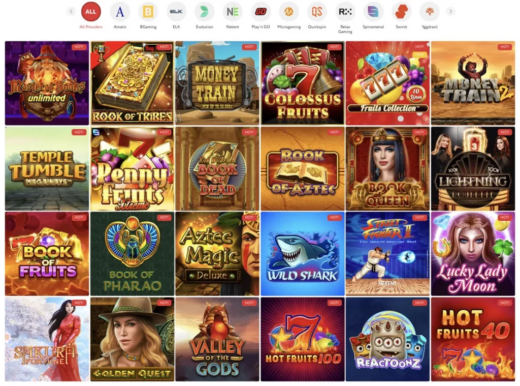 SlotWolf Casino Spiele