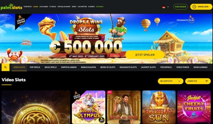 Willkommenspaket im PalmSlots Casino